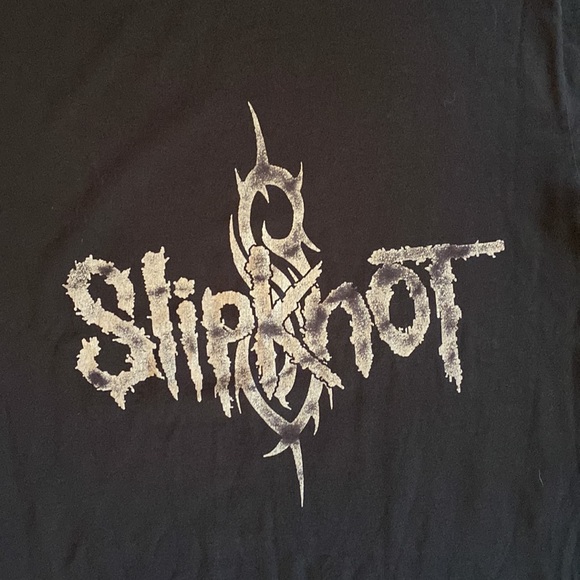 VTG 2009 SLIPKNOT DOUBLE SIDED T SHIRT MEDIUM METAL CONCERT BAND BLACK TEE WORLD - Picture 2 of 6